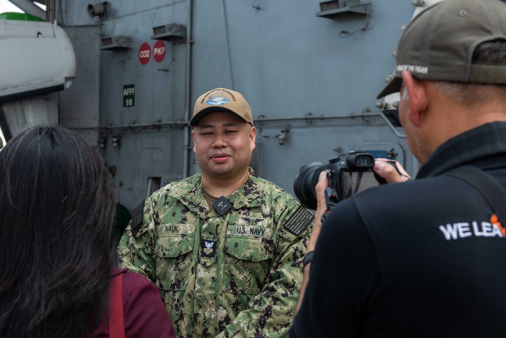 Theodore Roosevelt Media Availability in Thailand
