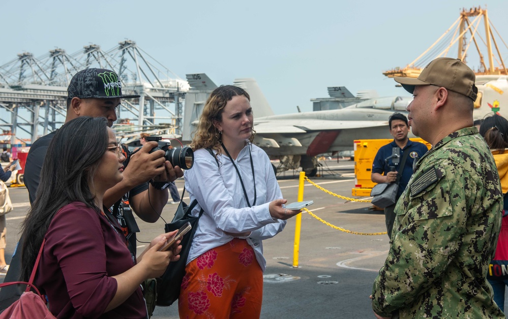 Theodore Roosevelt Media Availability in Thailand