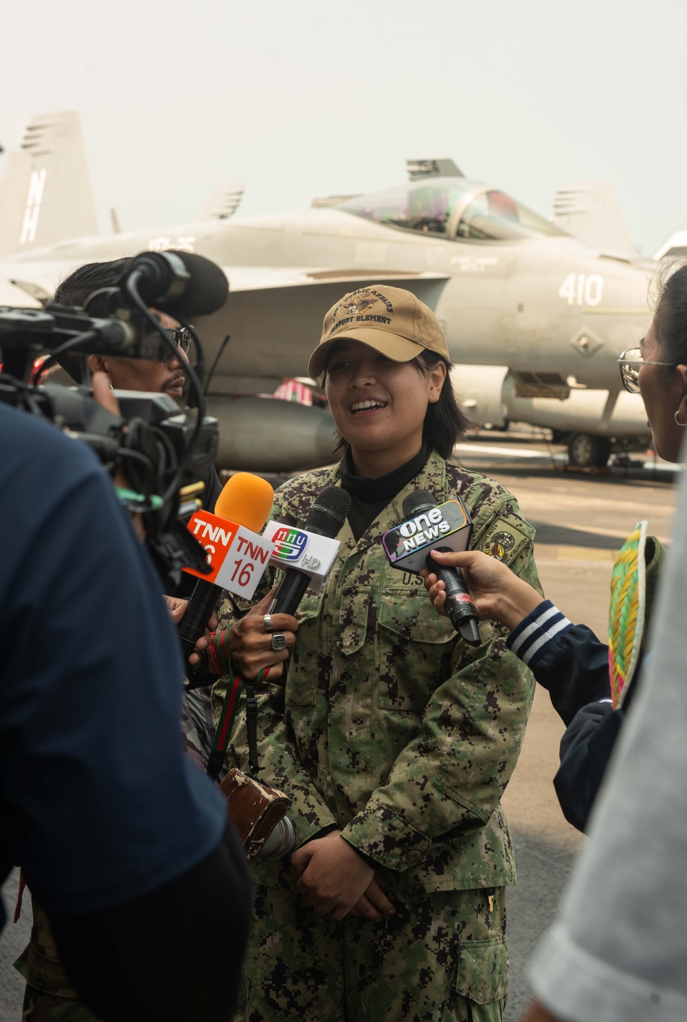 Theodore Roosevelt Media Availability in Thailand