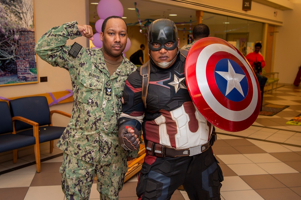 SUPERHEROES ASSEMBLE IN NAVAL MEDICAL CENTER PORTSMOUTH’S PEDS WARD