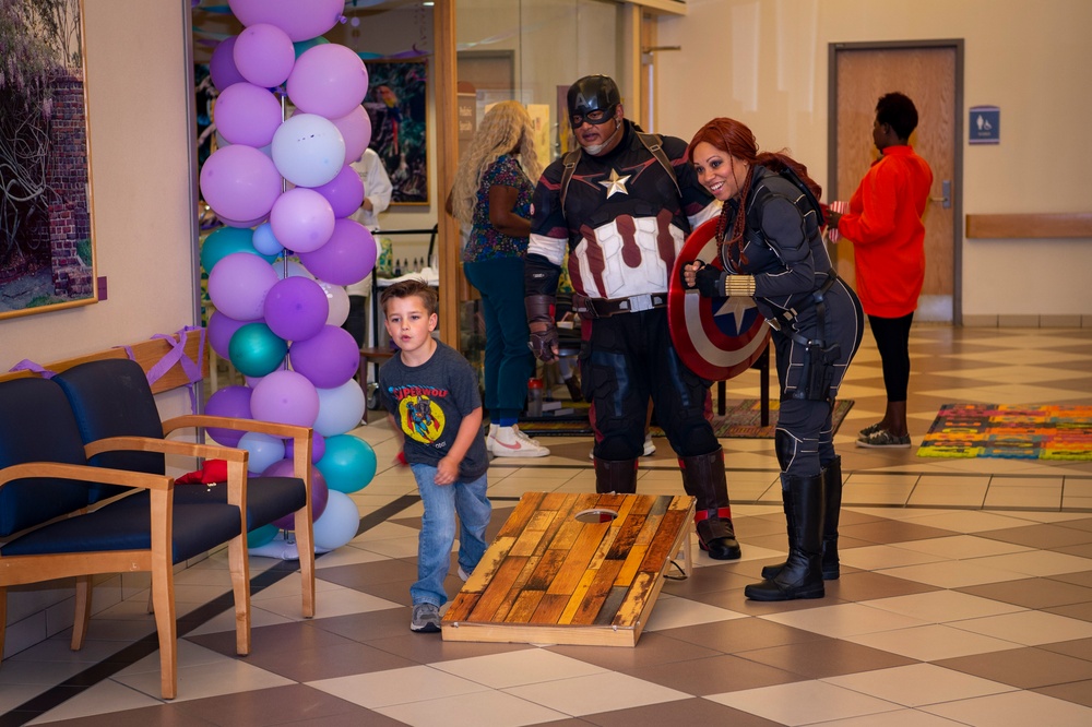 SUPERHEROES ASSEMBLE IN NAVAL MEDICAL CENTER PORTSMOUTH’S PEDS WARD