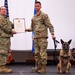 FFarah, military working dog, retires after 10 years of dedication to USAF