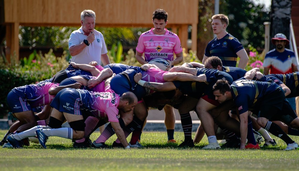 Theodore Roosevelt Play Pattaya Panthers in Rugby Game