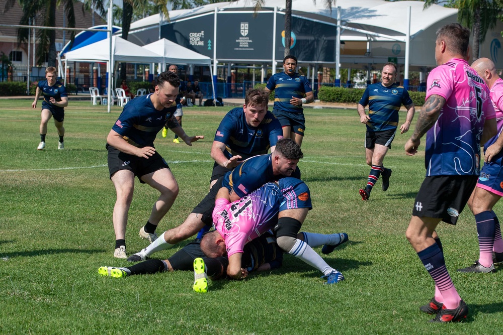 Theodore Roosevelt Play Pattaya Panthers in Rugby Game