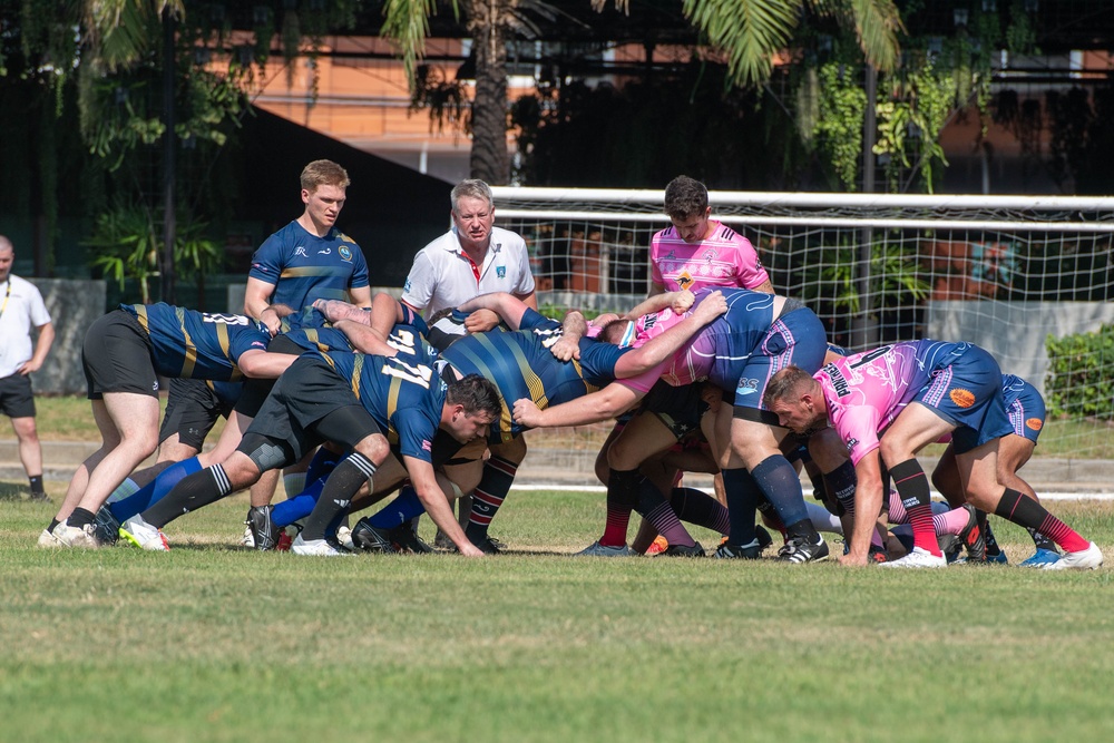 Theodore Roosevelt Play Pattaya Panthers in Rugby Game