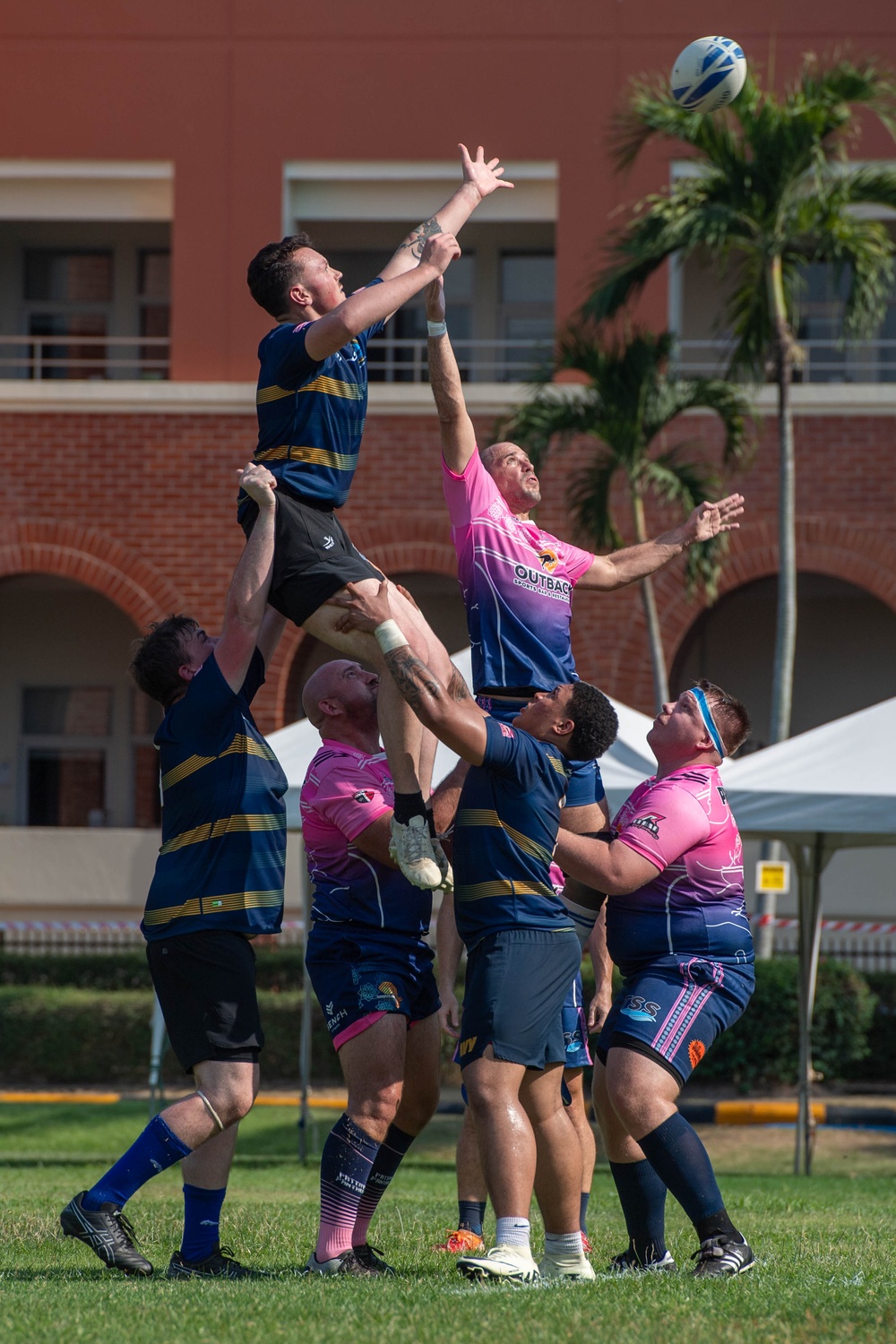 Theodore Roosevelt Play Pattaya Panthers in Rugby Game