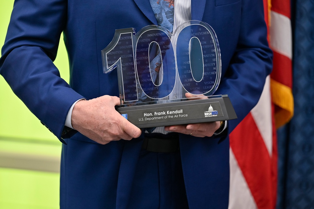 SecAF Kendall receives Wash100 Award