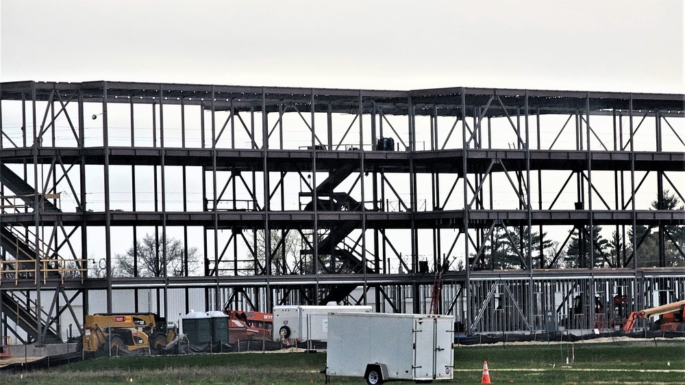 April 2024 barracks construction operations at Fort McCoy