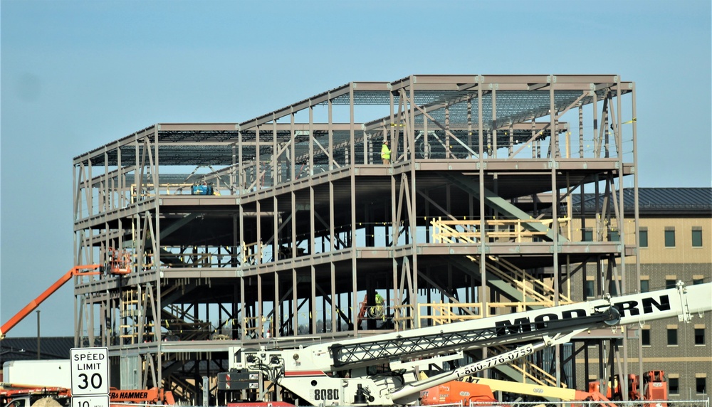 April 2024 barracks construction operations at Fort McCoy