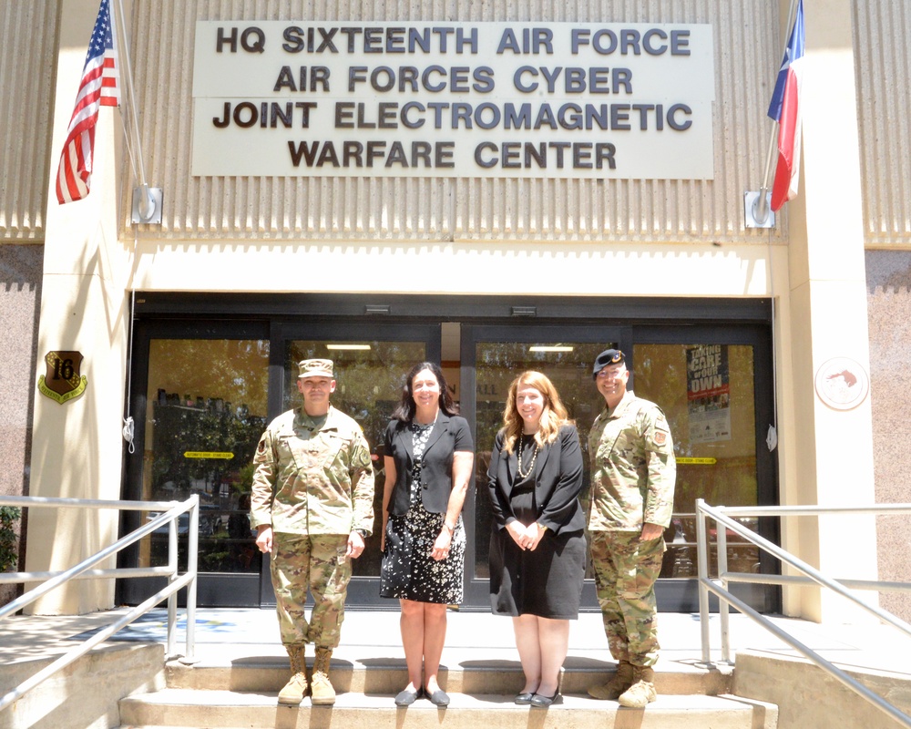 Honorable Kristyn Jones and Honorable Milancy Harris Visit the 16th Air Force