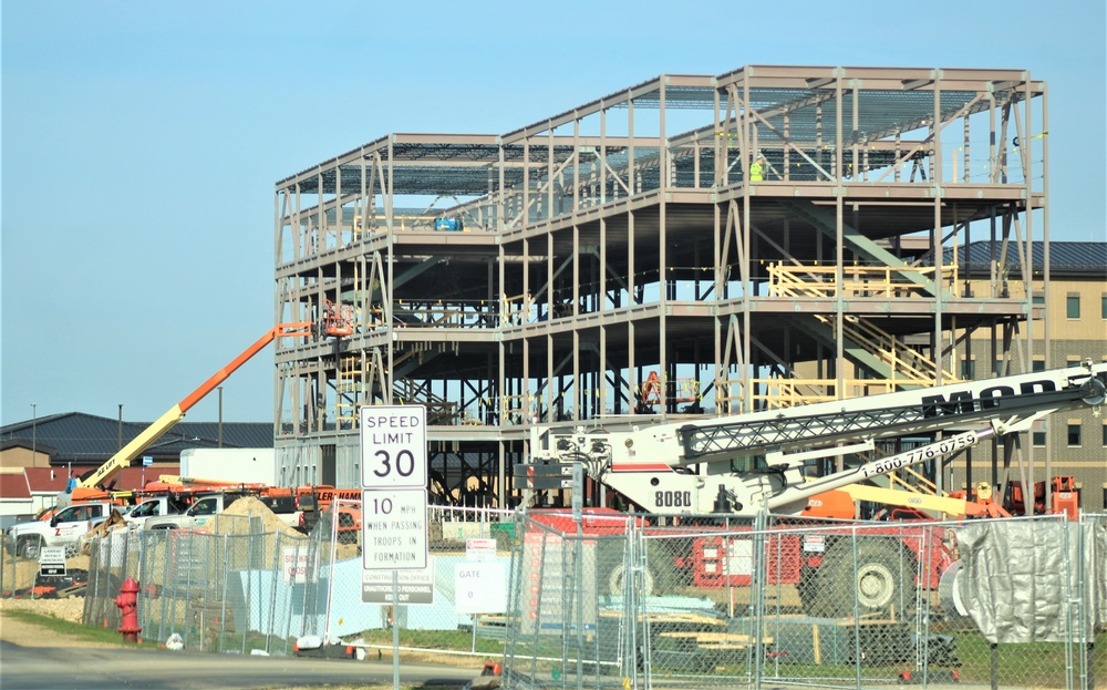 April 2024 barracks construction operations at Fort McCoy