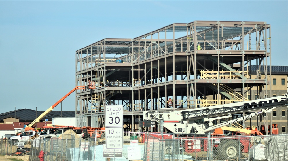 April 2024 barracks construction operations at Fort McCoy