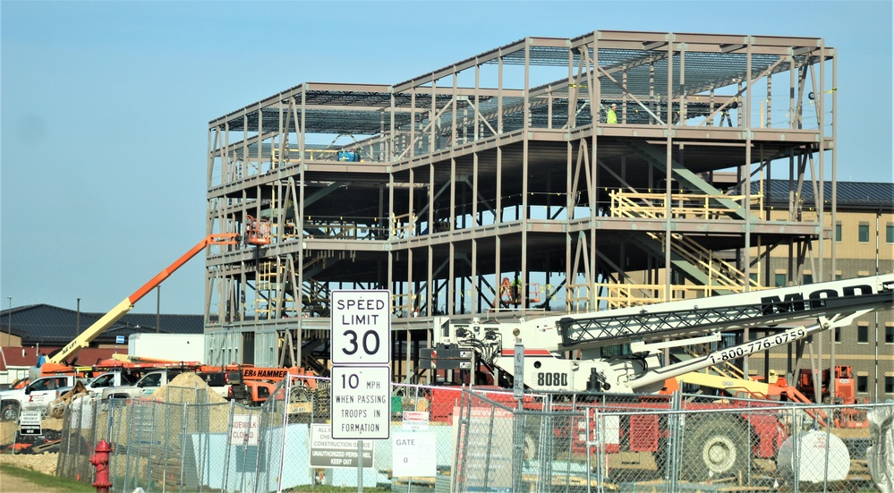 April 2024 barracks construction operations at Fort McCoy