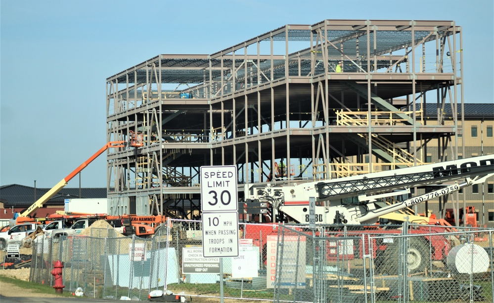 April 2024 barracks construction operations at Fort McCoy