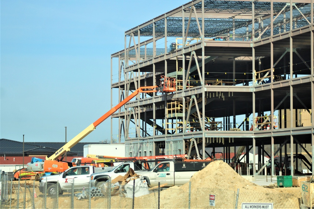 April 2024 barracks construction operations at Fort McCoy