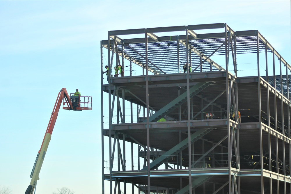 April 2024 barracks construction operations at Fort McCoy