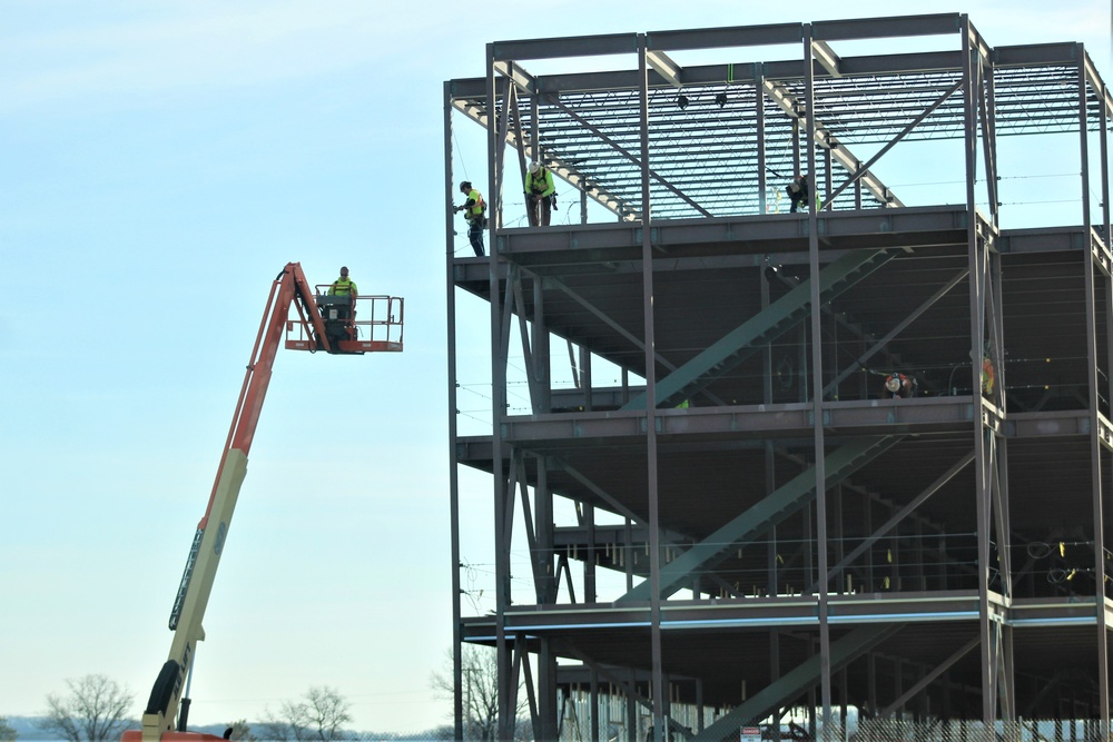 April 2024 barracks construction operations at Fort McCoy