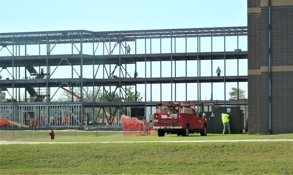 April 2024 barracks construction operations at Fort McCoy