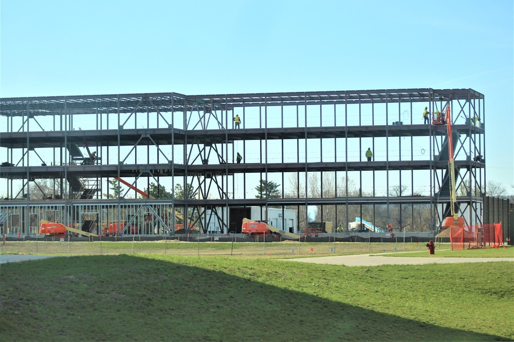 April 2024 barracks construction operations at Fort McCoy