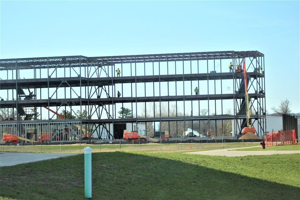 April 2024 barracks construction operations at Fort McCoy