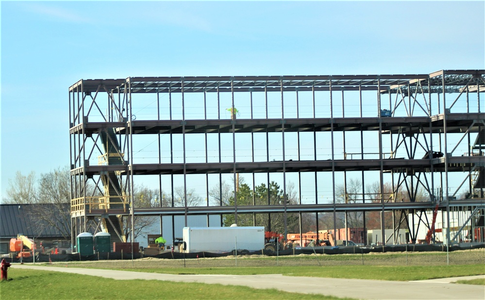 April 2024 barracks construction operations at Fort McCoy