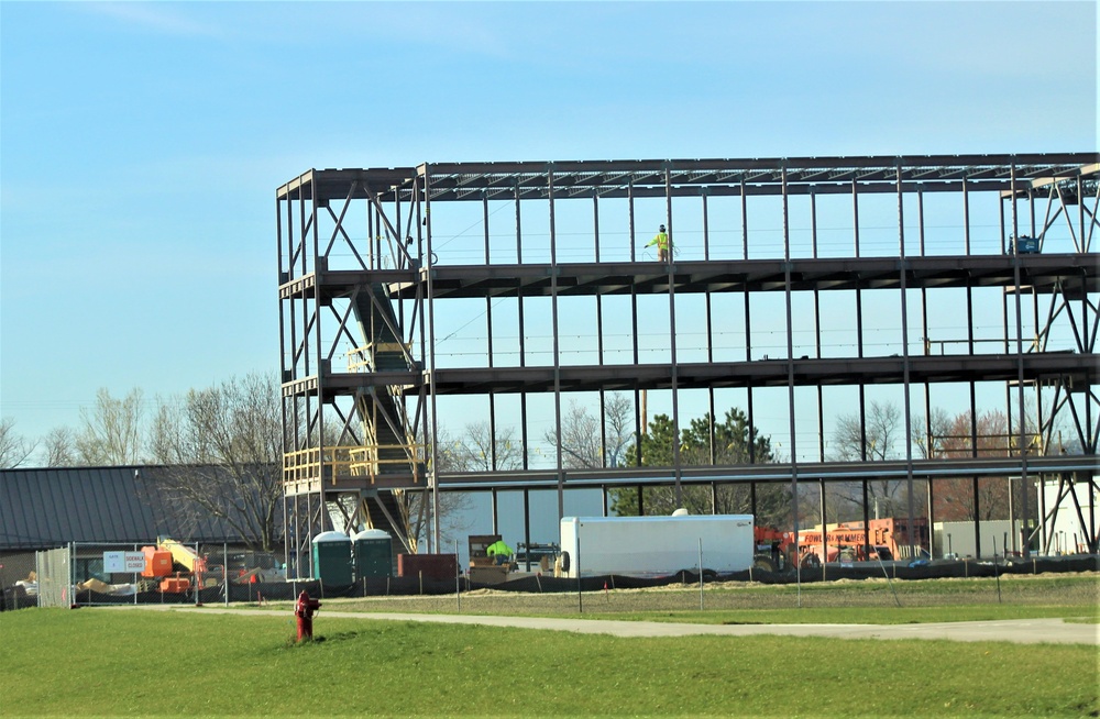 April 2024 barracks construction operations at Fort McCoy