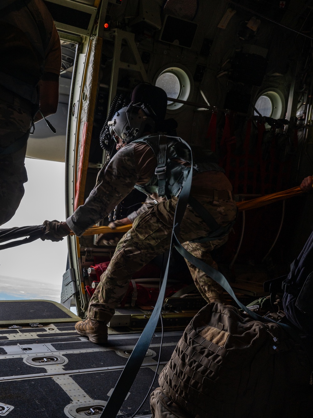 39th Rescue Squadron executes special warfare static line jump training