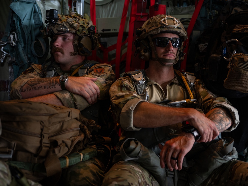 39th Rescue Squadron executes special warfare static line jump training