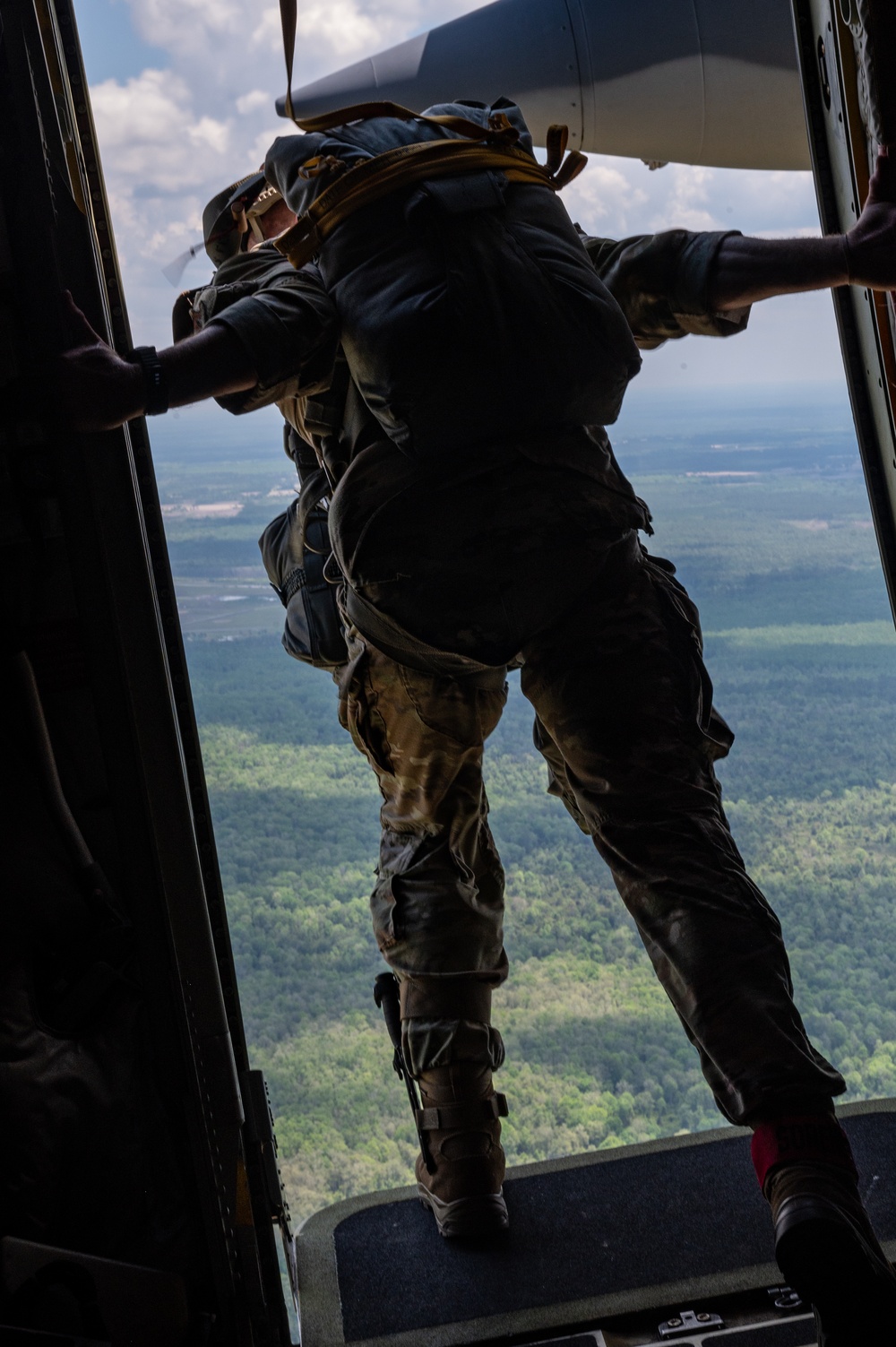 39th Rescue Squadron executes special warfare static line jump training