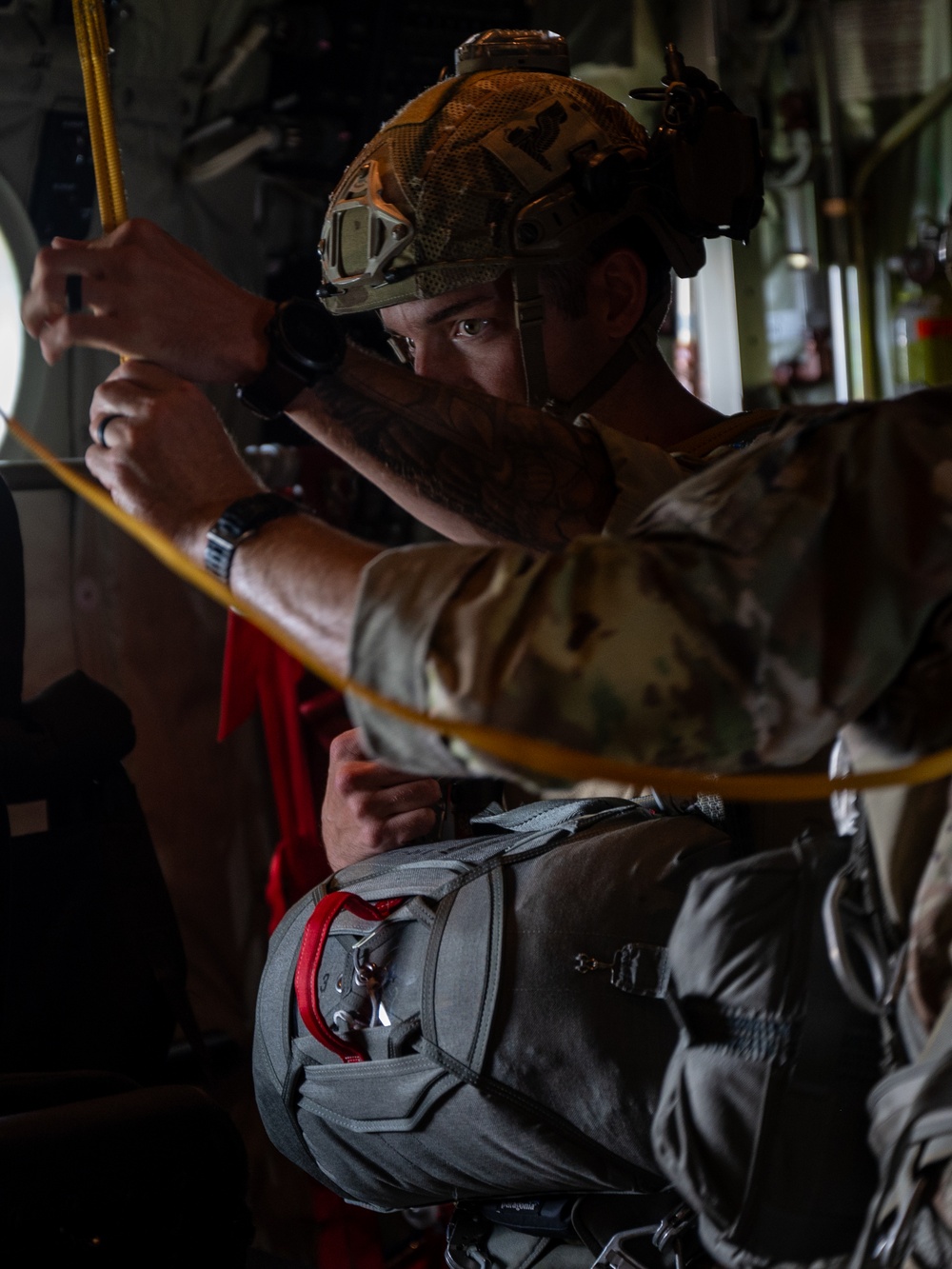 39th Rescue Squadron executes special warfare static line jump training