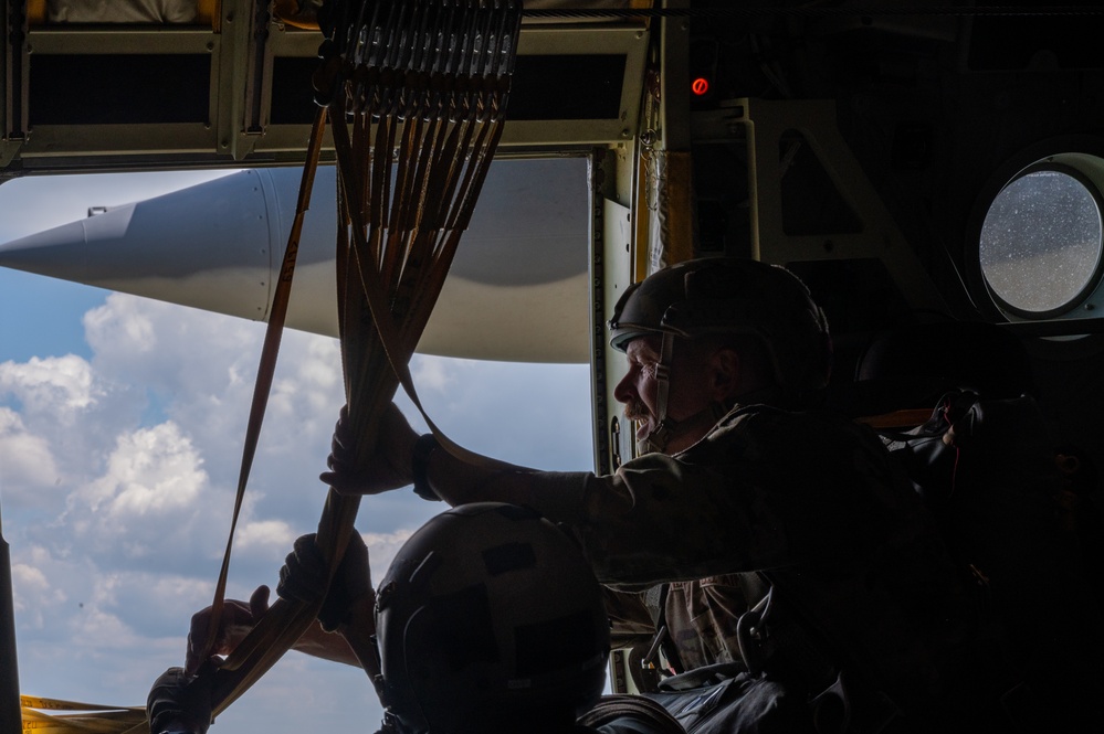 39th Rescue Squadron executes special warfare static line jump training