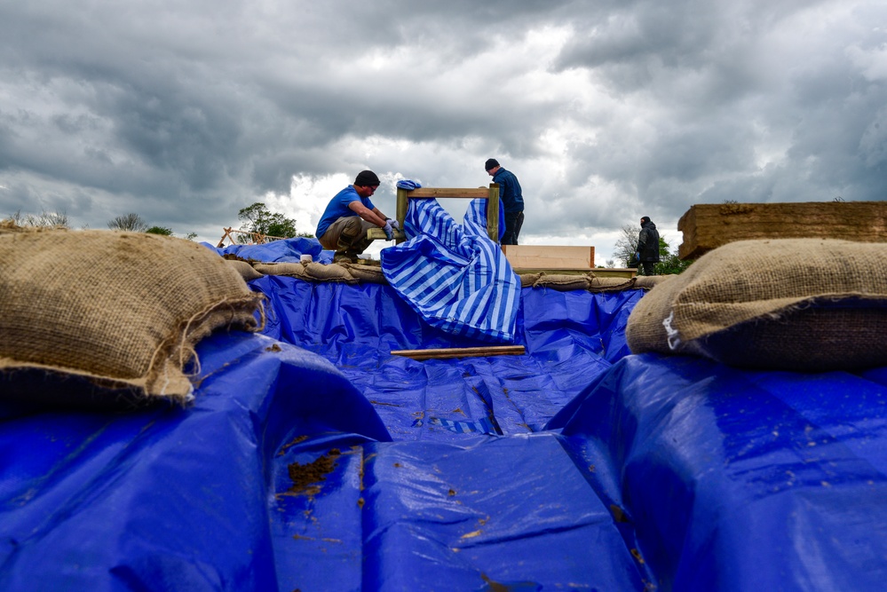 DPAA Personnel Build Wet Screening Station