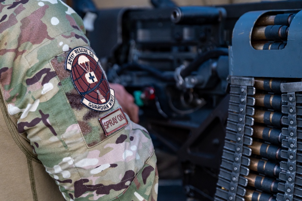 301st Rescue Squadron conducts nighttime combat search and rescue training