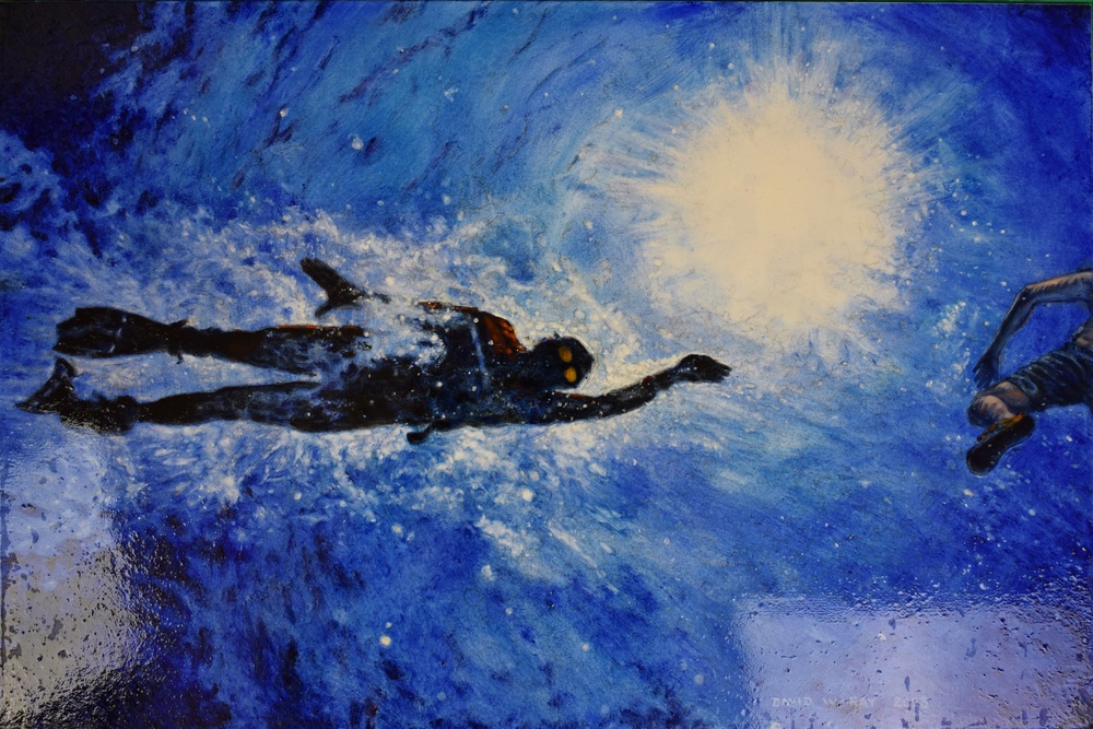 US Coast Guard Art Program 2024 Collection, Object Id # 202425, &quot;Moment of rescue,&quot; David Ray