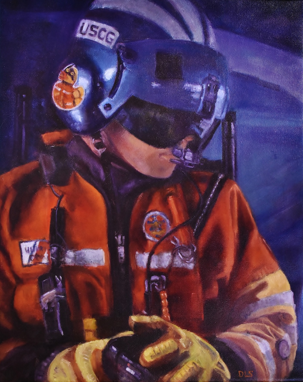 US Coast Guard Art Program 2024 Collection, Object Id # 202429, &quot;Vigilant,&quot; Don Sturdivant, USCG (Ret)