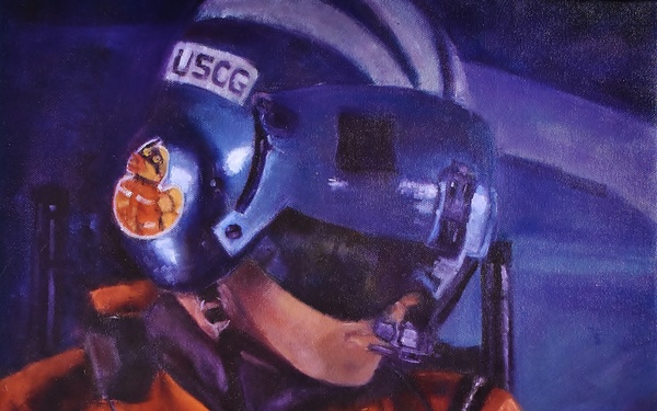 US Coast Guard Art Program 2024 Collection, Object Id # 202429, "Vigilant," Don Sturdivant, USCG (Ret)