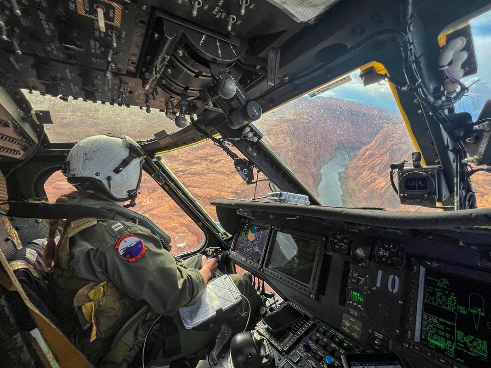 HSC-3 Participates in All-Woman Cross-Country Flight Community Outreach Initiative to Page, Arizona