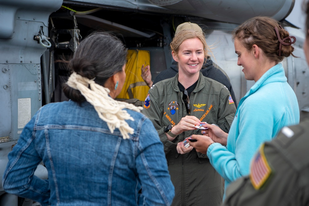 HSC-3 Participates in All-Woman Cross-Country Flight Community Outreach Initiative to Page, Arizona