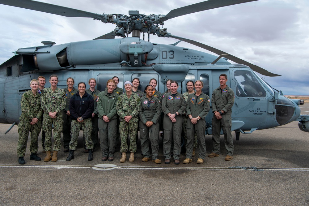 HSC-3 Participates in All-Woman Cross-Country Flight Community Outreach Initiative to Page, Arizona