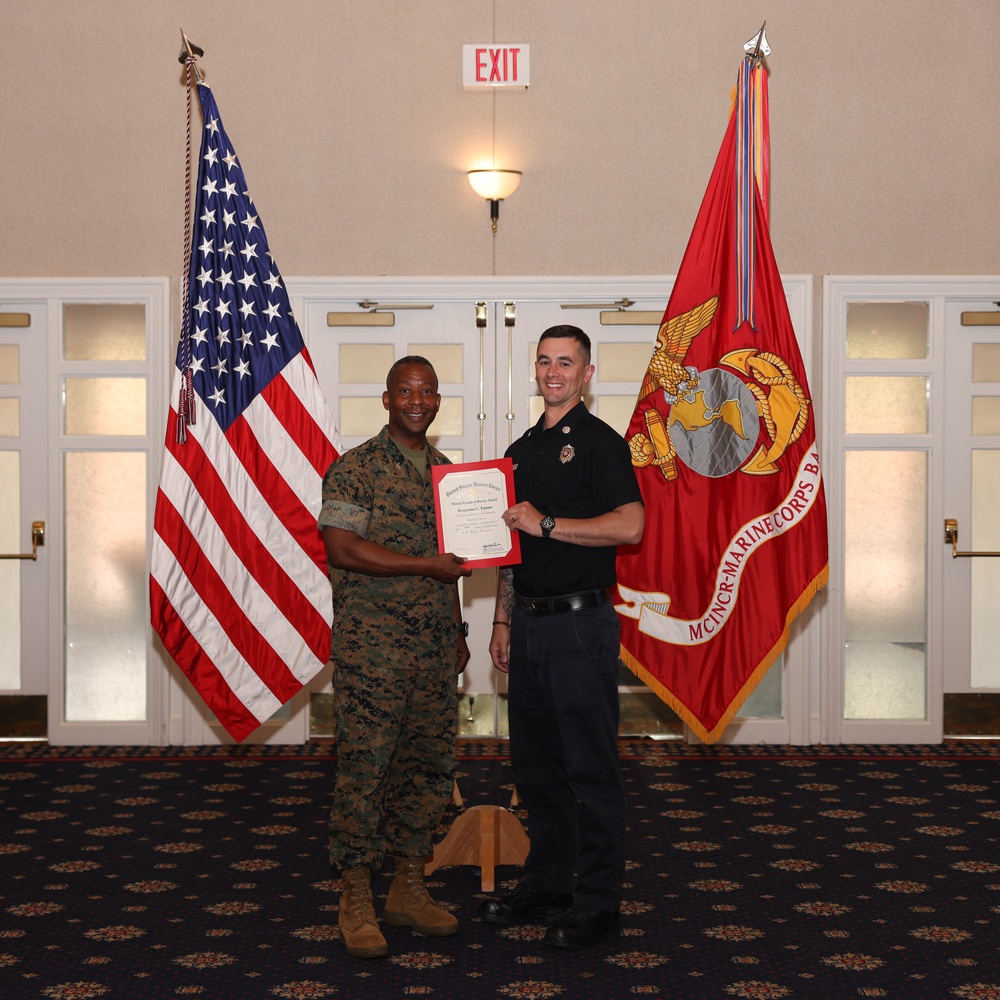 Col. Brooks hosts his final Civilian Quarterly Awards ceremony as base commander