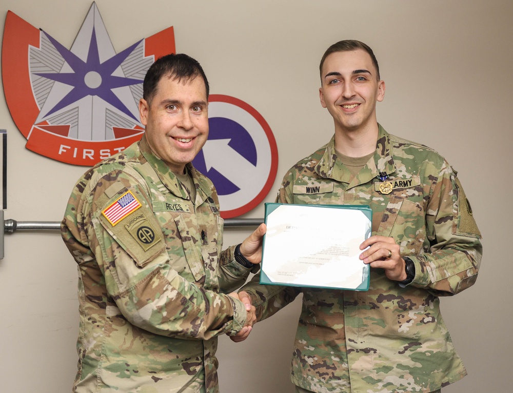 1st TSC Soldiers recognized during awards ceremony