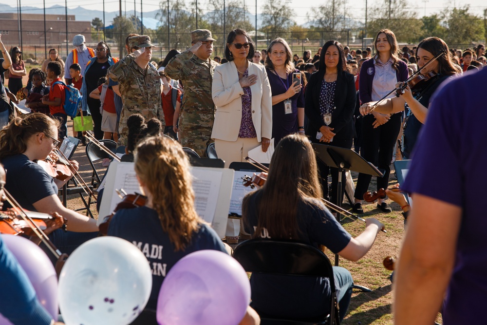 Las Vegas Schools honored with Purple Star Award for military support