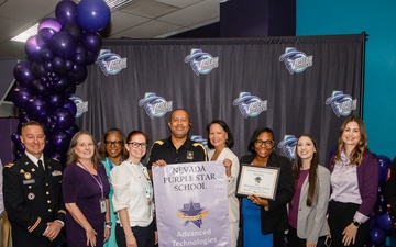 Las Vegas Schools honored with Purple Star Award for military support