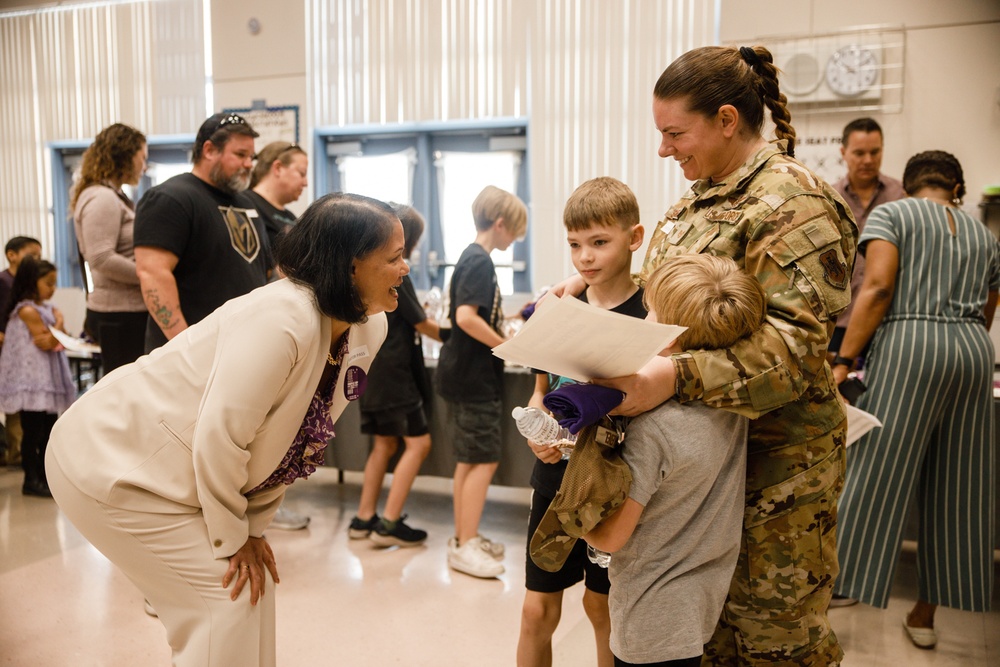 Las Vegas Schools honored with Purple Star Award for military support