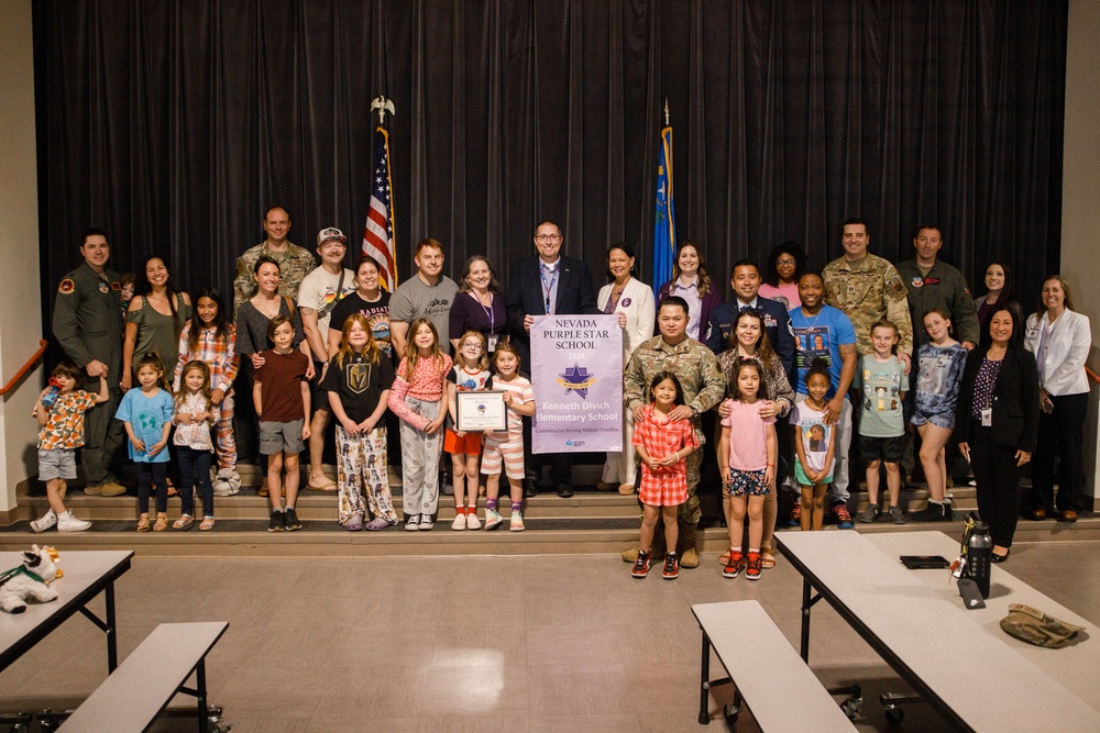 Las Vegas Schools honored with Purple Star Award for military support