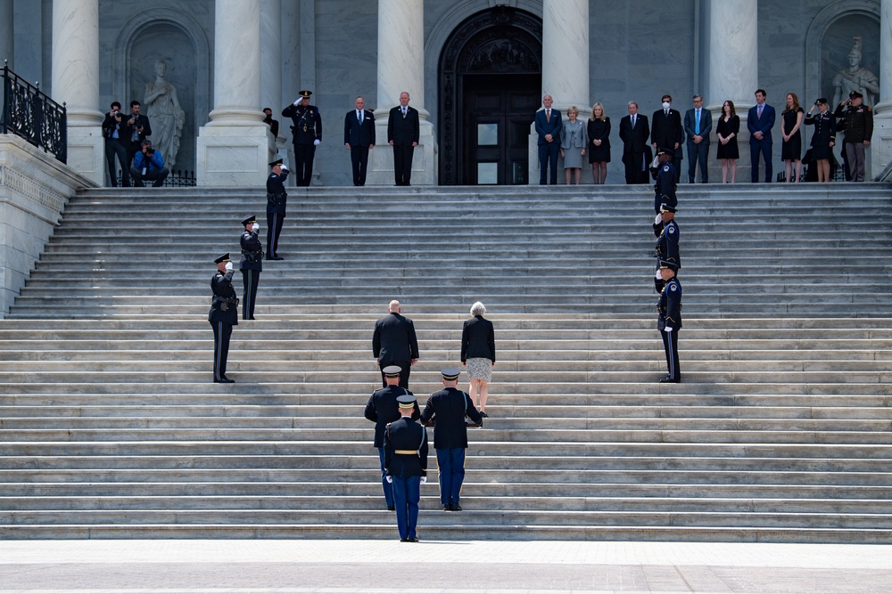 Lying in Honor ceremony for Col. Ralph Puckett, Jr.