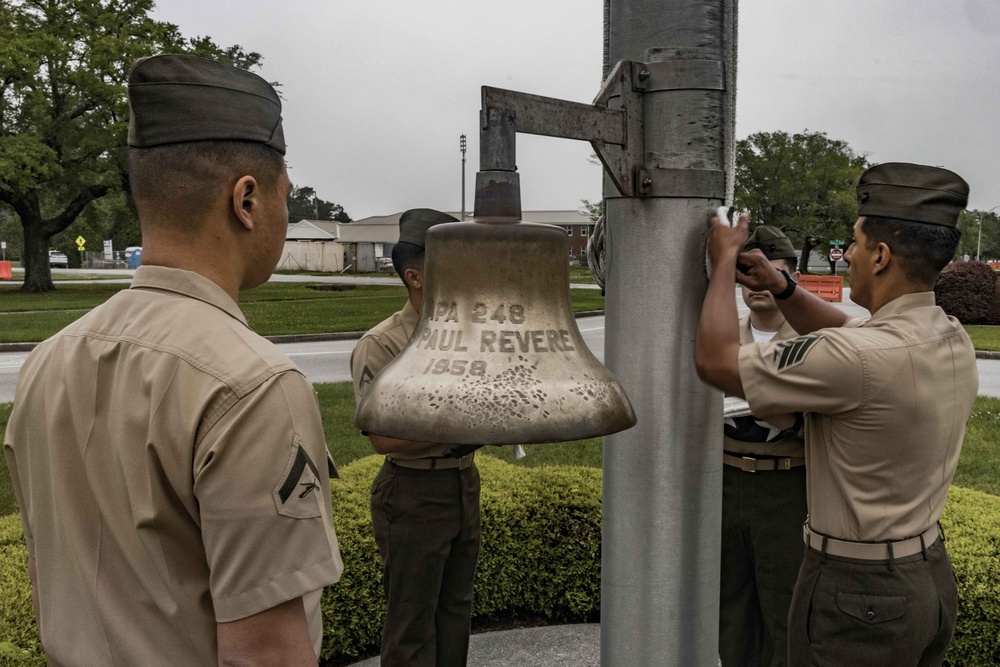 2nd Marine Logistics Group Morning Colors and Awards Ceremony