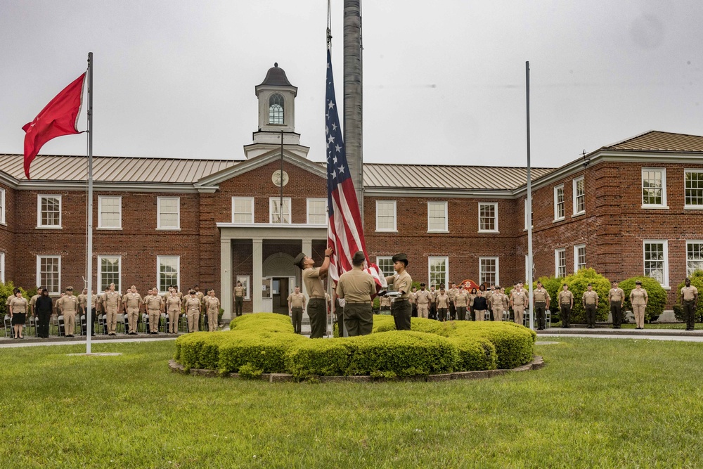 2nd Marine Logistics Group Morning Colors and Awards Ceremony