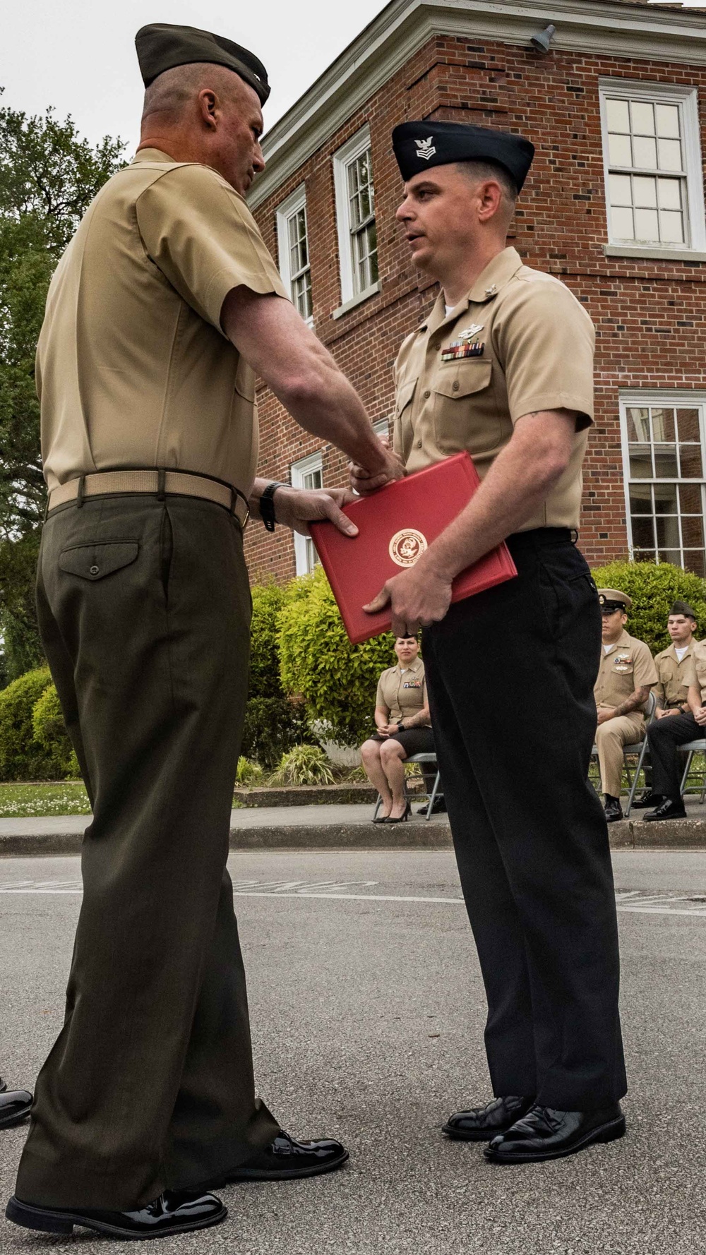 2nd Marine Logistics Group Morning Colors and Awards Ceremony