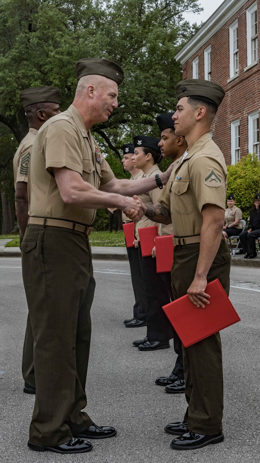 2nd Marine Logistics Group Morning Colors and Awards Ceremony